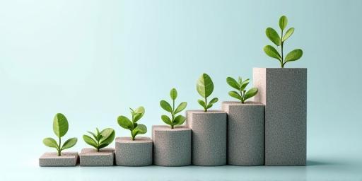 Conceptual image of investment growth strategy